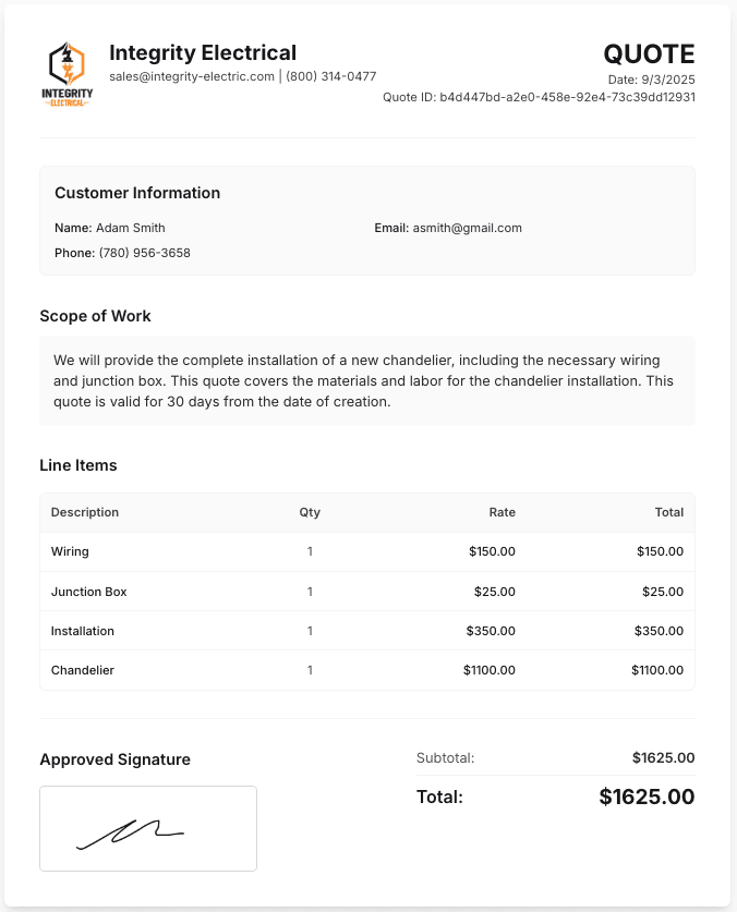 Field Service Report Example